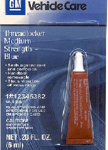 Medium Strength Threadlocker, Blue 0,006 литра